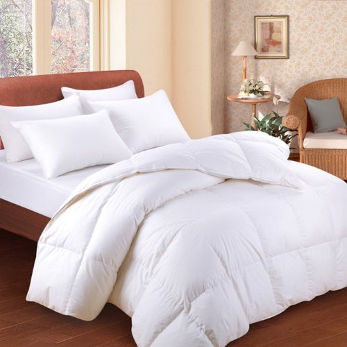 Bedding White Feather Down Bed Comforter King Size Amazon.co.uk