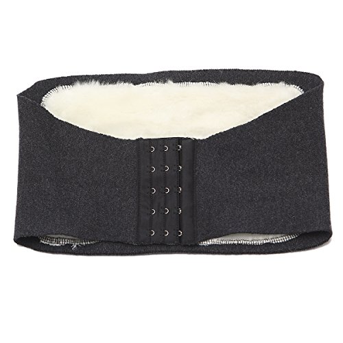Zcargel Unisex Thicken Cashmere Lumbar Kidney Warmer Belt Adjustable Cozy Waist Protector Wrap Lower Back Pain Thermal Support Brace Waisband