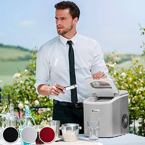 tectake Eiswürfelmaschine -diverse Farben- (Silber) – Bild 3