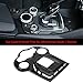 Qiilu Car Center Console Panel Trim, Carbon Fiber Control Shift Knob Panel Frame Cover Sticker Interior Trim for Alfa Romeo Giulia/Stelvio