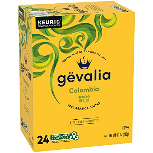 GEVALIA COLOMBIA MEDIUM ROAST K-CUP COFFEE PODS (24 CT BOX)