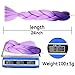 Ombre Jumbo Braiding Hair Extension 2 Tone Kanekalon Fiber for Twist Braiding Hair(3Pcs/Lot),Blue-Light purple