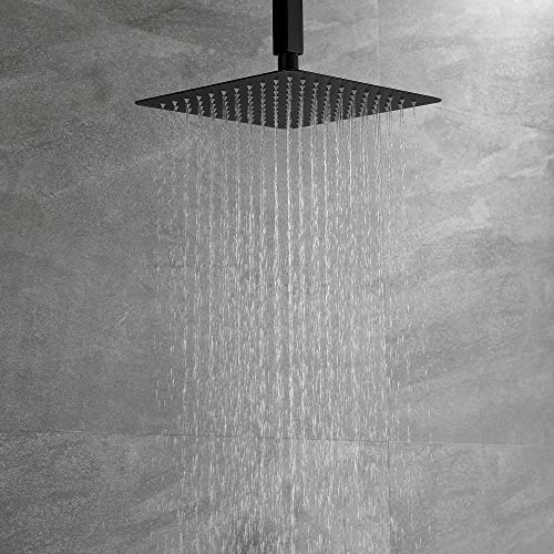 Ceiling Mounted Rain Shower System, SHAMANDA Luxury Brass Shower Faucet