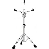 HAIRIESIS Snare Drum Stand Double Braced Adjustable Snare Stand Fits 10''-14'' Dia Drums,Height Range 14 - 23 Inches for Beginners