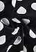 Anni Coco Women's Halter Polka Dots 1950s Vintage Swing Tea Dress - Medium - 1st - Black & White Dots