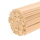 Favordrory 15.7 inches Wood Craft Sticks Natural Bamboo Sticks Extra Long Sticks Can be Curved, Strong Natural Bamboo Sticks (50PCS)