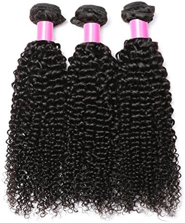 8A Brazilian Kinky Curly Hair 3 Bundles Brazilian Curly Hair Bundles 100% Unprocessed Virgin Kinkys Curly Human Hair Extensions Kinky Curly Bundles