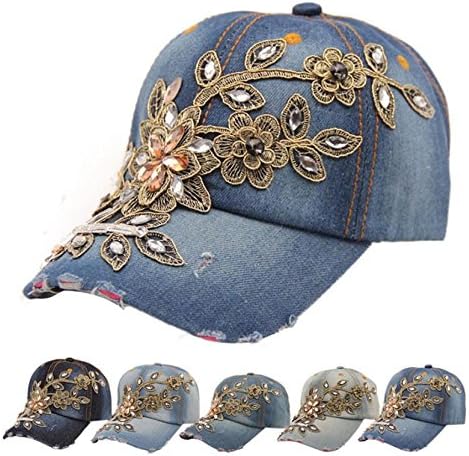 2016 New Design Summer Fashion Vogue Women Flower Baseball Cap Color:B