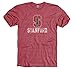 Stanford Cardinal Adult Logo Straight Tri-Blend Short Sleeve T-Shirt - Cardinal