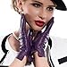 MATSU Casual Women Winter Warm Lambskin Touchscreen Texting Leather Gloves M9229 (Cashmere or Long Fleece)