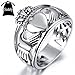 Sobly Jewelry Men's Stainless Steel Claddagh Heart Crown Ring with Celtic Knot Eternity Design (9)