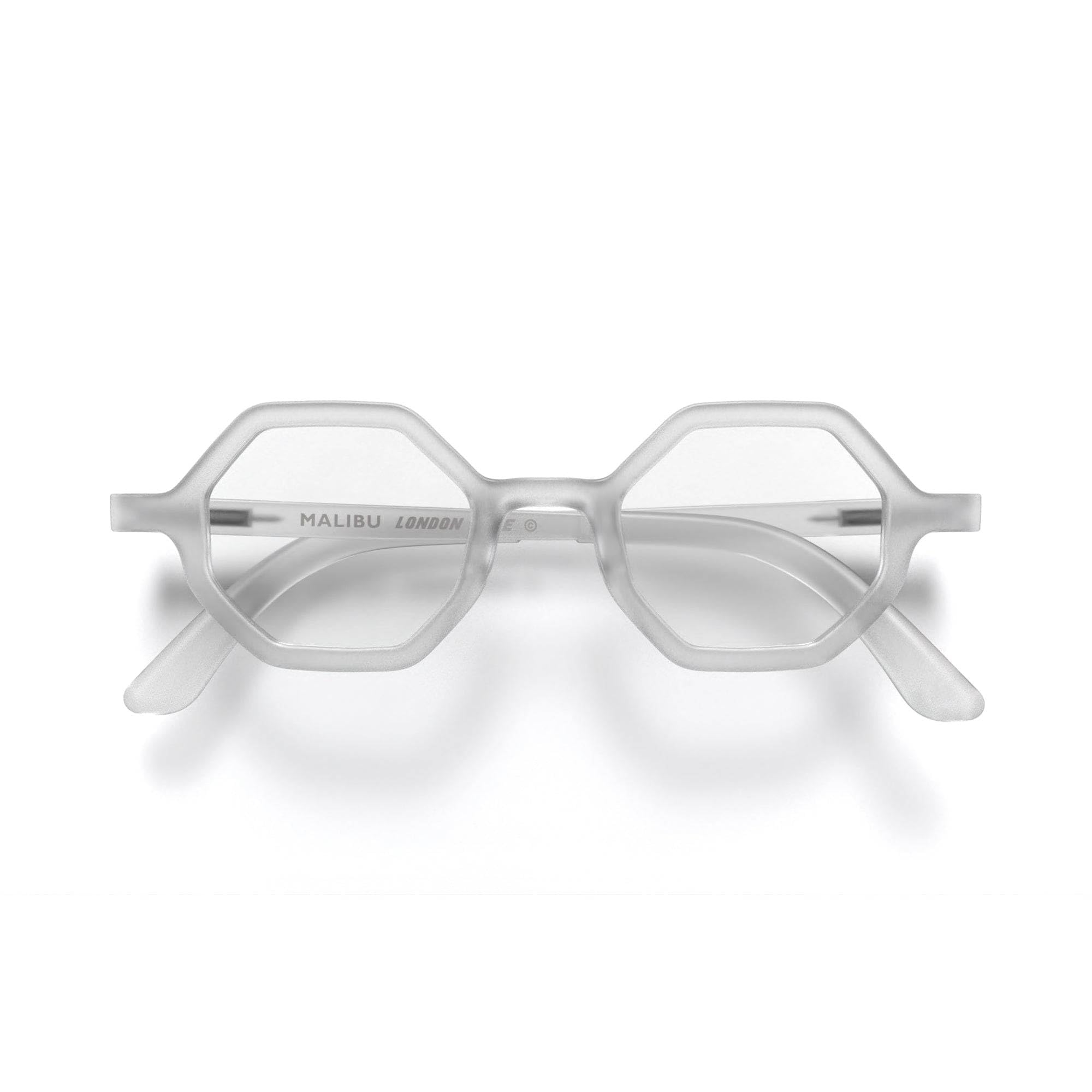 LONDON MOLE® Malibu reading glasses | Cool hexagonal/octagonal shaped readers | Men’s Women’s Unisex | Spring hinges