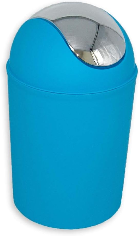 CALITEK Plastic 5 Litre Swing Waste Dustbin - Blue