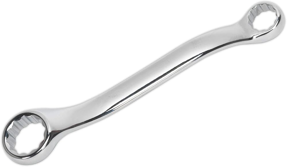 Sealey AK63221 Offset Stubby Ring Spanner 10mm x 13mm Double End Cr-V