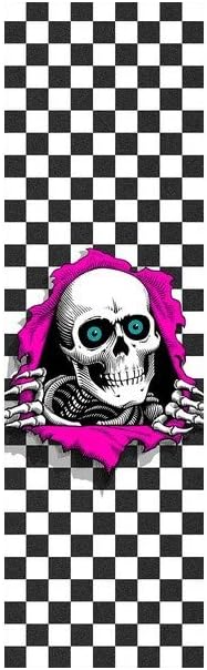 Powell Peralta Ripper Checker White 9"x33" Skateboard Griptape