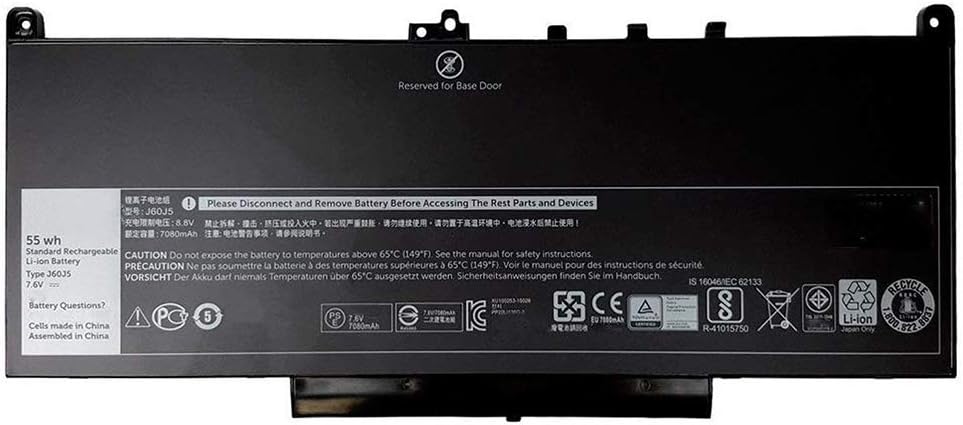 XITAIAN 7.6V 55Wh J60J5 MC34Y 0MC34Y 242WD Replacement Battery for Dell Latitude E7270 E7470