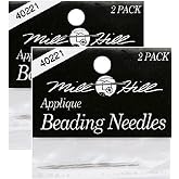 Mill Hill Applique #10 Beading Needles, 2 Packages (4 Needles)