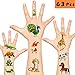 Temporary Tattoos for Kids, Non-Toxic FDA Approved Cartoon Theme Fake Tattoos Stickers for Children Boys Girls Halloween Birthday Party Favors Supplies (Animal Tattoos)