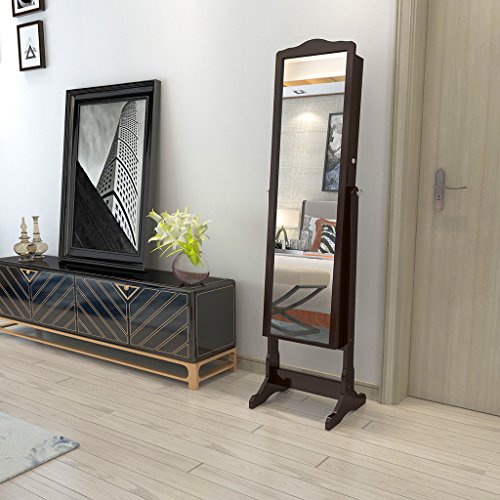 LANGRIA 10 LEDs Free Standing Jewelry Lockable