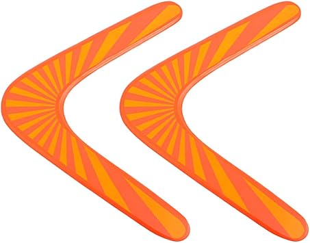 Amazon Tomaibaby 2ピースブーメラン木製リターンブーメランスポーツブーメランブーメランアスリート用ブーメランスローターオレンジ Tomaibaby 踏切板