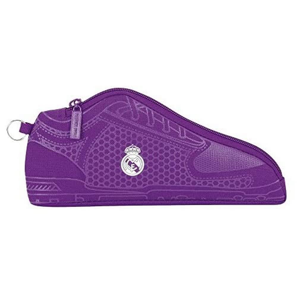 Real Madrid Madrid-677 FC Shoe Shape Pencil Case, 2nd Kit Season 2016/2017 (SAFTA 811677584), Purple, & Uacutenica