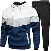 Lavnis Men's Tracksuits Sweatsuits for Men Hoodie Athletic Track Suits 2 Piece Set Casual Hooded Outfits