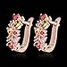 Girls' Women’s Stylish Jewelry U Shape AAA Zirconia Crystals Leverback Pierced Earrings