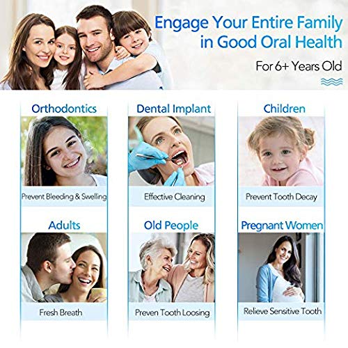 Water Flosser Cordless Oral Irrigator Portable Rechargeable Dental Flossers with 3 Modes & 4 Tips for Travel, Office and Home, High-Frequency Pulsation for Braces & Bridges Care, IPX7 Waterproof