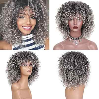 Amazon Com Nxkang Men Wig Mix Short Straight Hair Synthetic Full