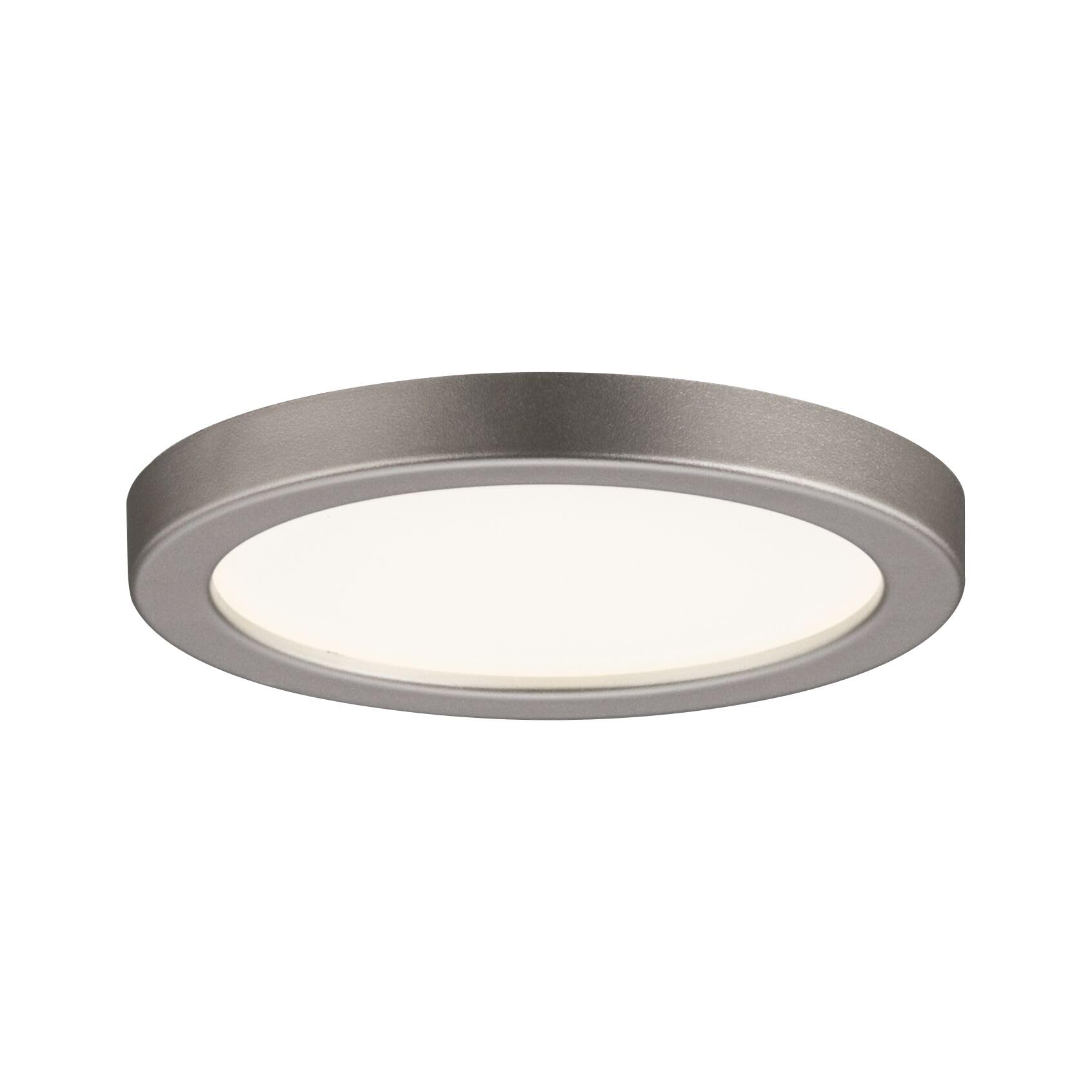 Paulmann 92948 Areo LED Panel Round incl. 1x5-watt Ceiling lamp Soft Nickel Ceiling luminaire Plastic Living Room lamp 3000 K