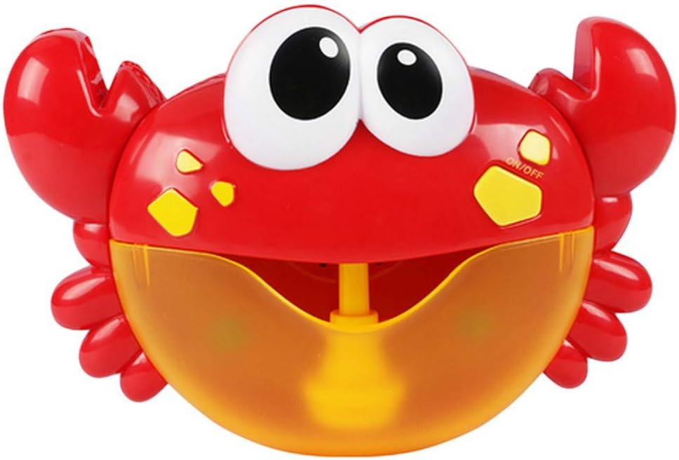 Bubble Crabs Baby Bath Bubble Toy Portable Bathtub Automated Spout Bubble Machine with 12 Nursery Rhyme for Baby.
