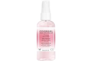 CoverGirl - Clean Fresh Skincare Priming Glow Mist, Formulated with Cactus Water, Rose Water and Vitamin C for 8HR Hydration,
