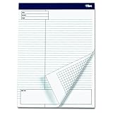 2 X TOPS Docket Gold Project Planning Pad, 8-1/2 x 11-3/4 Inches, Perforated, White, Project Rule, 40 Sheets per Pad, 4 Pads per Pack (77102)