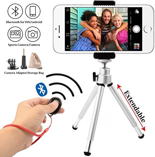 DeKaSi Wireless Bluetooth Camera Shutter Remote Control for Smartphones - Create Amazing Photos and Selfies - Compatible with all IOS and Android Devices with Bluetooth / Including Wrist Strap