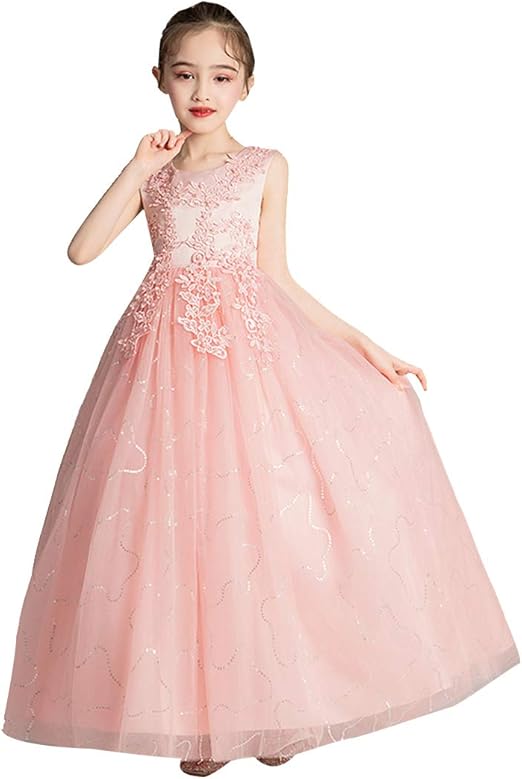 Amazon Godlovefull 子供ドレス ワンピース花柄 刺繍 ドレス ピアノ発表会 女の子 二次会 子ども 花嫁 チュールワンピース マキシワンピース 結婚式 キッズドレス 子供服 フォーマル 発表会ドレス ジュニア フォーマル 通販