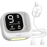 GROWNSY Nasal Aspirator for Baby, Hospital Grade Baby Nose Sucker, Electric Nose Suction with White Noise Function, Powerful
