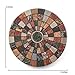 Thirstystone Marble Mosaic Coasters, All Natural Stone with Non-Slip Cork Backing, Drink Absorbent & Protects Table, Set of 4, Multicolor