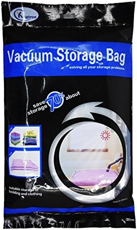 Space Saver Premium Vacuum Storage Bags 6 Pack Travel Space Bags Medium -2XSealed Compression Plastic Bags for Clothing Storage (Medium:24x20inches)