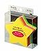 3M CC-32 Post-it Notes, Cut Cube, Star, 5 Colors, 2.8 x 2.8 inches (72 x 72 mm), 225 Sheets x 1 Pad