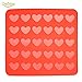 Delidge 30 Holes Heart Macaron Macaroon Baking Sheet Mat Muffin DIY Chocolate Cookie Mould Baking Pastry Tools - 30 Capacity (Heart)