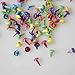 200pcs Mixed Color Metal Brad Paper Fastener for Scrapbooking Craft 8mm,bright