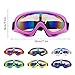 4-FQ Adjustable UV Protective Outdoor Glasses Motorcycle Goggles Dust-proof Protective Combat Goggles Sunglasses Outdoor Tactical Goggles to Prevent Particulates - Color Lens