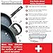 Swiss Diamond 9.5 Inch Frying Pan with Lid - Nonstick Skillet with Aluminum with Diamond Enforced Coating - Dishwasher Safe and Oven Safe Fry Pan, Cover Included
