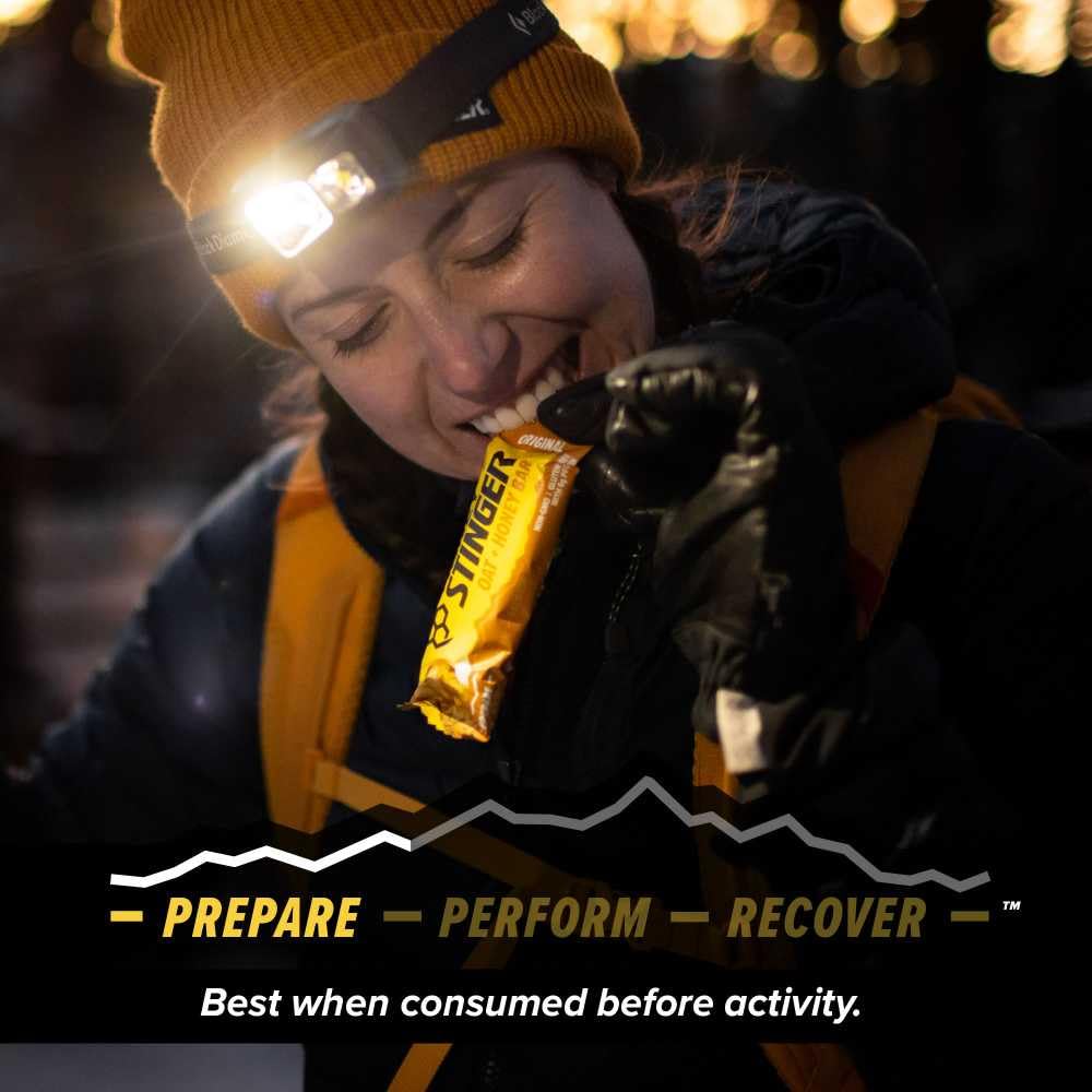Honey Stinger Oat + Honey Bar | Original | Energy Packed Food to Prepare for Exercise, Endurance and Performance | Sports Nutrition Snack Bar | Pre-Workout, Protein, Gluten Free | Box of 12