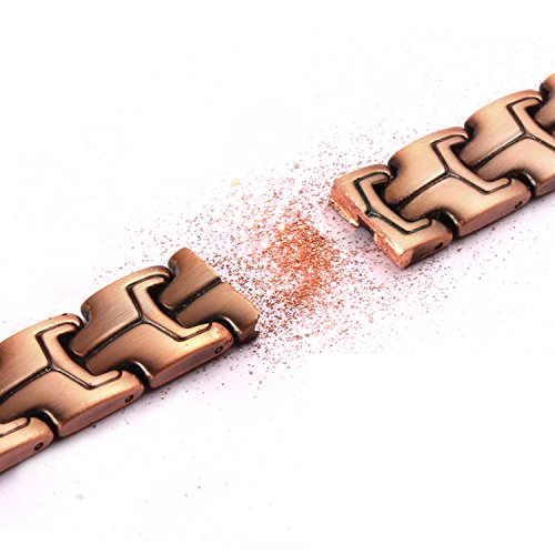 VITEROU Mens Pure Copper Bracelet with High Power for