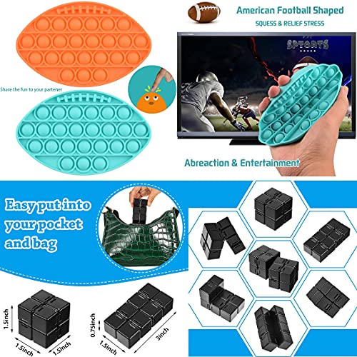 Fidget Sensory Toys Set 37 Pcs Relieves Stress and Anxiety Fidget Toy With Pop Bubble Sensory Fidget and Squeeze Widget for Children Adults Relaxing Therapy, Perfect for ADHD Add Anxiety Autism