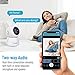 Tovendor IP Camera WiFi 1080P, Pan/Tilt/Zoom Dome Camera, Home Security System with Night Vision, Motion Detection, 2 Way Audio For Surveillance/Elder/Pet/Office/Baby Monitor - Cloud Service