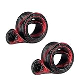 SF Standard Fishing Spinning Rod Cover Rod Sock Rod Sleeve (Black/Red/2PCS)