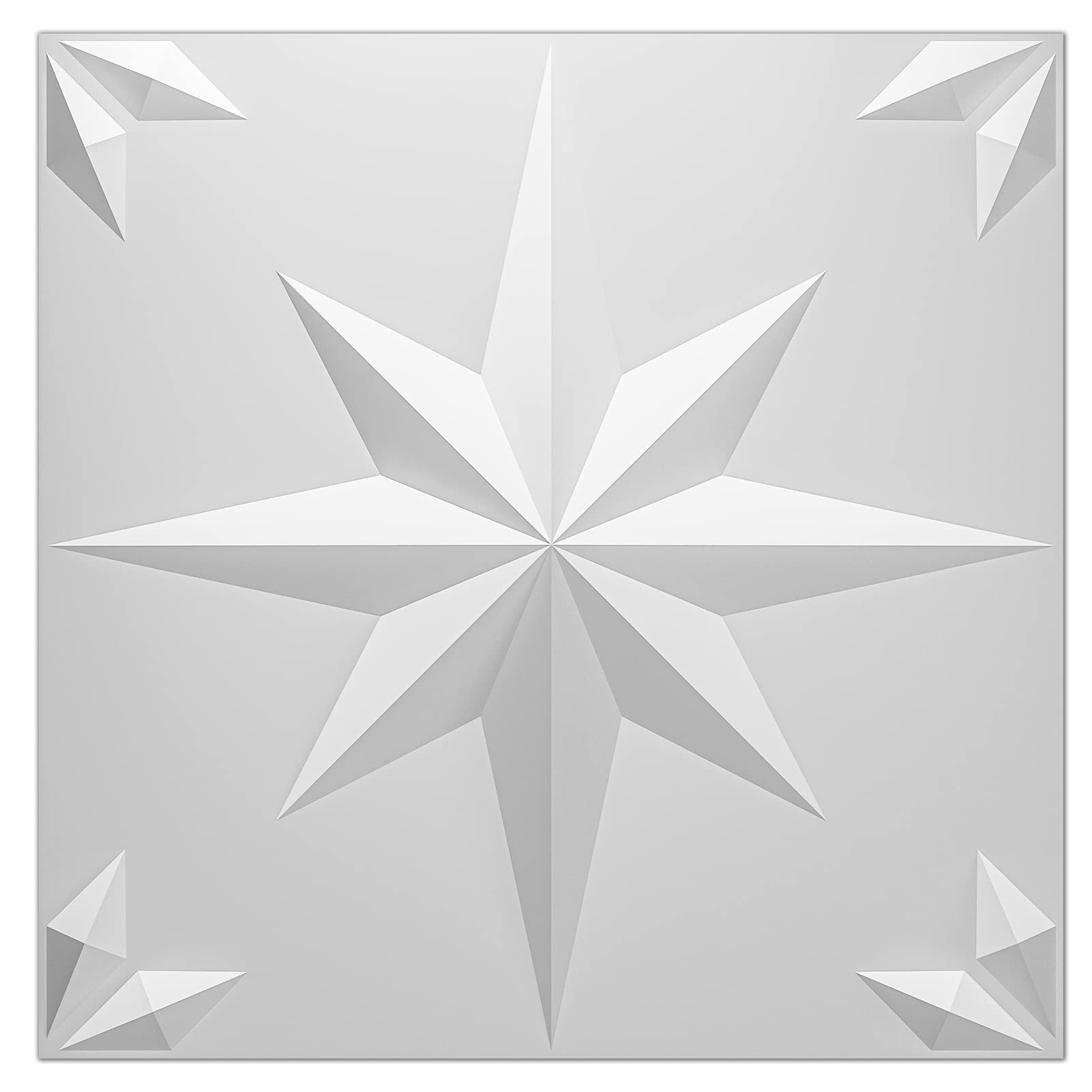 Mua Art3d Star Textures 3D Wall Panels White Snowflake Design for ...