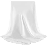 100% Mulberry Silk Scarf-Printed or Solid Color 35” Square Large Silk Hair Head Wrap Scarf With Gift Box Package